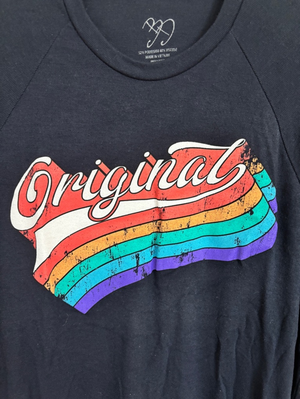 Original Rainbow Graphic Long Sleeve Top Barbara Dunkleman of RoosterTeeth - Picture 3 of 4